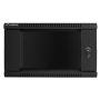 Lanberg Rack Wall Cabinet 19" 6U 600x450 met metalen deur zwart (WF01-6406-00B) thumbnail