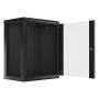 Lanberg 19 inch Wandkast 15U 600x450mm met glasdeur zwart (WF01-6415-10B) thumbnail