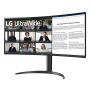 LG 34WR55QK-B computer monitor 86,4 cm (34") 3440 x 1440 Pixels Wide Quad HD Zwart (34WR55QK-B) thumbnail