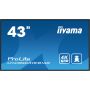iiyama LH4360UHS-B1AG beeldkrant Digitaal A-kaart 108 cm (42.5") LED Wifi 500 cd/m² 4K Ultra HD Zwart Type processor Android 11 24/7 (LH4360UHS-B1AG) thumbnail