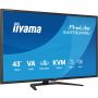 iiyama ProLite X4373UHSU-B2 computer monitor 109,2 cm (43") 3840 x 2160 Pixels 4K Ultra HD LED Zwart (X4373UHSU-B2) thumbnail