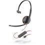 POLY Blackwire C3215 Headset Bedraad Hoofdband Kantoor/callcenter USB Type-A Zwart (209746-201) thumbnail