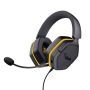 Trust 25784 hoofdtelefoon/headset Bedraad Hoofdband Gamen Zwart, Geel (25784) thumbnail