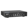 QNAP QSW-1105-5T netwerk-switch Unmanaged Gigabit Ethernet (10/100/1000) Zwart (QSW-1105-5T) thumbnail