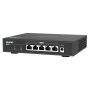 QNAP QSW-1105-5T netwerk-switch Unmanaged Gigabit Ethernet (10/100/1000) Zwart (QSW-1105-5T) thumbnail