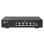 QNAP QSW-1105-5T netwerk-switch Unmanaged Gigabit Ethernet (10/100/1000) Zwart (QSW-1105-5T) thumbnail