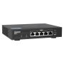 QNAP QSW-1105-5T netwerk-switch Unmanaged Gigabit Ethernet (10/100/1000) Zwart (QSW-1105-5T) thumbnail