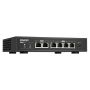 QNAP QSW-2104-2T netwerk-switch Unmanaged 2.5G Ethernet (100/1000/2500) Zwart (QSW-2104-2T) thumbnail