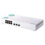 QNAP QSW-308S netwerk-switch Unmanaged Gigabit Ethernet (10/100/1000) Wit (QSW-308S) thumbnail
