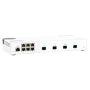 QNAP QSW-M2106-4S netwerk-switch Managed L2 2.5G Ethernet (100/1000/2500) Wit (QSW-M2106-4S) thumbnail