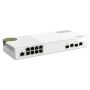 QNAP QSW-M2108-2C netwerk-switch Managed L2 2.5G Ethernet (100/1000/2500) Grijs, Wit (QSW-M2108-2C) thumbnail