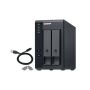 QNAP TR-002 behuizing voor opslagstations HDD-/SSD-behuizing Zwart 2.5/3.5 (TR-002) thumbnail
