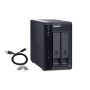 QNAP TR-002 behuizing voor opslagstations HDD-/SSD-behuizing Zwart 2.5/3.5 (TR-002) thumbnail