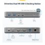 StarTech.com Dual-Monitor USB-C Docking Station, HDMI, 4K 60Hz, 100W Laptop Charging, 1GbE, Driverless, Multi-Monitor Dock voor Windows thumbnail