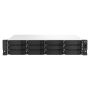 QNAP TS-1264U-RP NAS Rack (2U) Intel® Celeron® 8 GB DDR4 0 TB QNAP QTS Aluminium, Zwart (TS-1264U-RP-8G) thumbnail