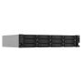 QNAP TS-1264U-RP NAS Rack (2U) Ethernet LAN Aluminium, Zwart (TS-1264U-RP-8G) thumbnail