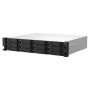 QNAP TS-1264U-RP NAS Rack (2U) Intel® Celeron® 8 GB DDR4 0 TB QNAP QTS Aluminium, Zwart (TS-1264U-RP-8G) thumbnail