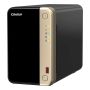 QNAP TS-264 NAS Tower Intel® Celeron® N5095 8 GB 0 TB QNAP QTS Zwart, Goud (TS-264-8G) thumbnail