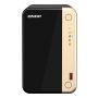 QNAP TS-264 NAS Tower Intel® Celeron® N5095 8 GB 0 TB QNAP QTS Zwart, Goud (TS-264-8G) thumbnail