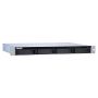 QNAP TS-431XeU NAS Rack (1U) Annapurna Labs Alpine AL-314 2 GB DDR3 0 TB QNAP QTS Zwart, Roestvrijstaal (TS-431XEU-2G) thumbnail