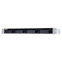 QNAP TS-431XeU NAS Rack (1U) Annapurna Labs Alpine AL-314 2 GB DDR3 0 TB QNAP QTS Zwart, Roestvrijstaal (TS-431XEU-2G) thumbnail