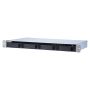 QNAP TS-431XeU NAS Rack (1U) Annapurna Labs Alpine AL-314 2 GB DDR3 0 TB QNAP QTS Zwart, Roestvrijstaal (TS-431XEU-2G) thumbnail