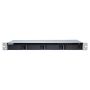 QNAP TS-431XeU NAS Rack (1U) Annapurna Labs Alpine AL-314 2 GB DDR3 0 TB QNAP QTS Zwart, Roestvrijstaal (TS-431XEU-2G) thumbnail