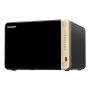 QNAP TS-664 NAS Tower Intel® Celeron® N5095 8 GB DDR4 0 TB QNAP QTS Zwart, Brons (TS-664-8G) thumbnail