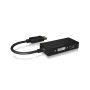ICY BOX IB-AC1031 DisplayPort DVI-D + VGA (D-Sub) + HDMI Zwart (IB-AC1031) thumbnail