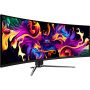 MSI MPG 491CQPXDE QD-OLED computer monitor 124,5 cm (49") 5120 x 1440 Pixels Dual QHD Zwart (9S6-3FA84T-020) thumbnail