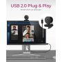 ICY BOX IB-CAM501-HD webcam 1920 x 1080 Pixels USB 2.0 Zwart (IB-CAM501-HD) thumbnail