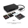 ICY BOX IB-CR401-C3 geheugenkaartlezer USB 3.2 Gen 1 (3.1 Gen 1) Type-C Zwart (IB-CR401-C3) thumbnail