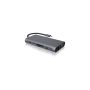 ICY BOX IB-DK4040-CPD Bedraad USB 3.2 Gen 1 (3.1 Gen 1) Type-C Antraciet, Zwart (IB-DK4040-CPD) thumbnail