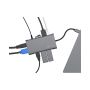 ICY BOX IB-DK4040-CPD Bedraad USB 3.2 Gen 1 (3.1 Gen 1) Type-C Antraciet, Zwart (IB-DK4040-CPD) thumbnail