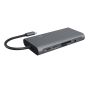 ICY BOX IB-DK4040-CPD Bedraad USB 3.2 Gen 1 (3.1 Gen 1) Type-C Antraciet, Zwart (IB-DK4040-CPD) thumbnail