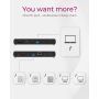 ICY BOX IB-DK8801-TB4 Bedraad Thunderbolt 4 Antraciet, Zwart (IB-DK8801-TB4) thumbnail