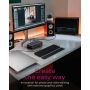 ICY BOX IB-DK8801-TB4 Bedraad Thunderbolt 4 Antraciet, Zwart (IB-DK8801-TB4) thumbnail