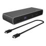 ICY BOX IB-DK8801-TB4 Bedraad Thunderbolt 4 Antraciet, Zwart (IB-DK8801-TB4) thumbnail