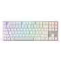 CHERRY MX 8.2 Pro TMR Wireless toetsenbord Gamen USB + RF Wireless + Bluetooth QWERTY US International Zilver, Wit (G8E-3885HACAUS-0) thumbnail