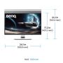 BenQ EX271UZ computer monitor 67,3 cm (26.5") 3840 x 2160 Pixels 4K Ultra HD OLED Zwart, Wit (9H.LP2LA.TBE) thumbnail