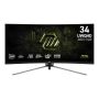 MSI MAG 345CQRF E20 computer monitor 86,4 cm (34") 3440 x 1440 Pixels UltraWide Dual Quad HD Zwart (9S6-3DD14H-030) thumbnail