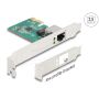 Delock PCI Express x1 Kaart naar 1 x RJ45 2,5 Gigabit LAN RTL8125 (88100) thumbnail