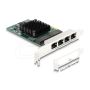 Delock PCIe x1 naar 4x RJ45 Gigabit LAN Kaart (88207) thumbnail