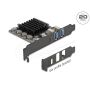 Delock PCI Express x4 Karte zu 1 x USB Type-C+ 2 Typ-A - Low Profile (90891) (90891) thumbnail