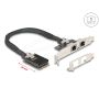Delock Mini PCIe I/O full size 2 x RJ45 Gigabit LAN (95280) (95280) thumbnail