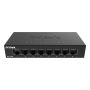 D-Link DGS-108GL netwerk-switch Unmanaged Gigabit Ethernet (10/100/1000) Zwart (DGS-108GL) thumbnail