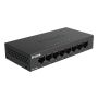 D-Link DGS-108GL netwerk-switch Unmanaged Gigabit Ethernet (10/100/1000) Zwart (DGS-108GL) thumbnail