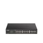 D-Link DGS-1100-24V2 netwerk-switch Managed L2 Gigabit Ethernet (10/100/1000) 1U Zwart (DGS-1100-24V2) thumbnail