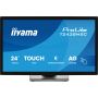 iiyama ProLite T2438MSC-B2 computer monitor 60,5 cm (23.8") 1920 x 1080 Pixels Full HD Touchscreen (T2438MSC-B2) thumbnail