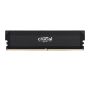 Crucial 16GB Crucial Pro OC DIMM 288-PIN - 6400 MT/s / PC5-51200 - CL32 - 1.35 V - ungepuffert - Matte Stealth Black (CP16G64C32U5B) thumbnail